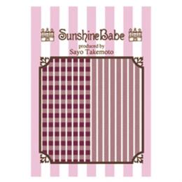 Sunshine Babe ネイルシール シェパードチェック　3mm　ワイン