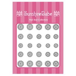 Sunshine Babe ネイルシール レースD ブラック