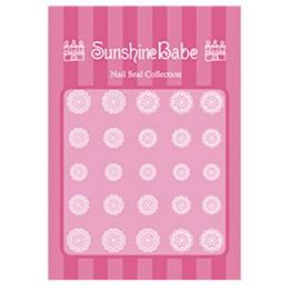 Sunshine Babe ネイルシール レースD ホワイト