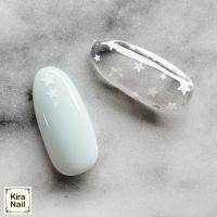 KiraNail ホログラム 星 3種 ミックス ケース入 ホワイト PA-HOS-MIW