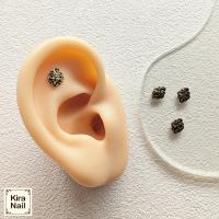 KiraNail メキシカンランパスデザイン ゴールドレッド 3個入 PA-MRD-GRE