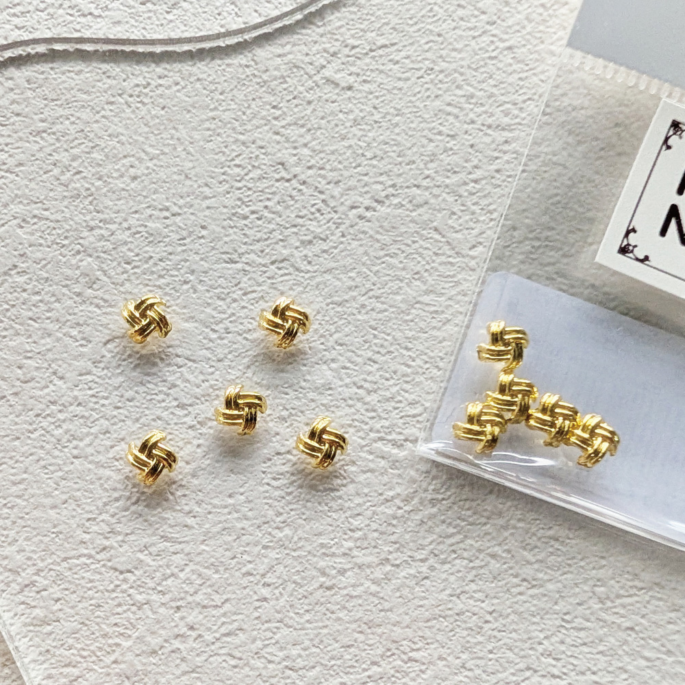 KiraNail ロープフラワー ゴールド 5個入 PA-RFL-GOL