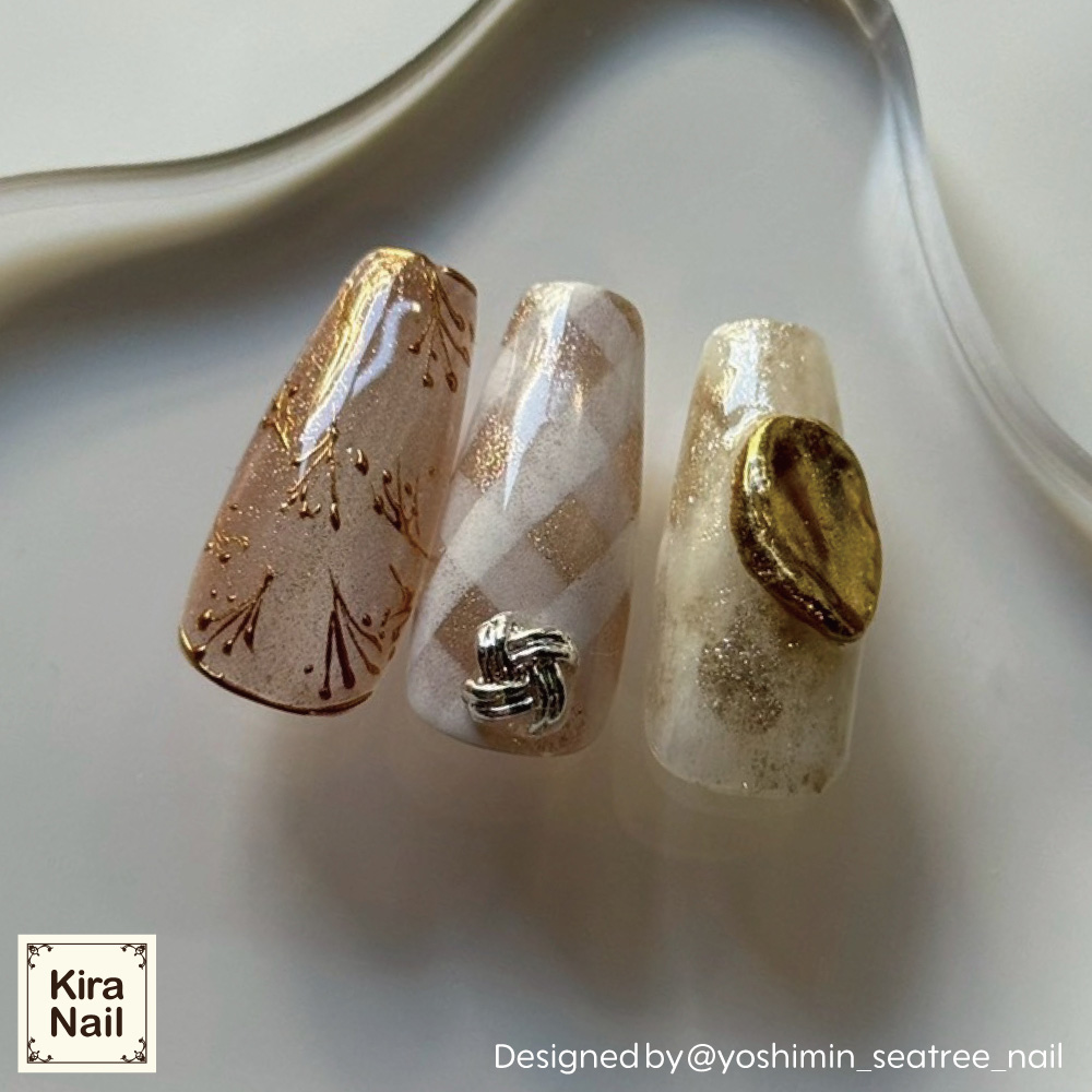 KiraNail ロープフラワー シルバー 5個入 PA-RFL-SIL