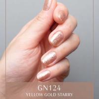 oui nails ピールオフマニキュア 8ml GN124 イエローゴールドスターリー