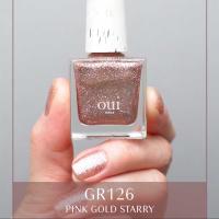 oui nails ピールオフマニキュア 8ml GR126 ピンクゴールドスターリー