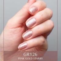 oui nails ピールオフマニキュア 8ml GR126 ピンクゴールドスターリー