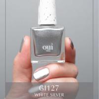 oui nails ピールオフマニキュア 8ml GI127 ホワイトシルバー
