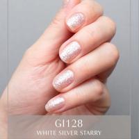 oui nails ピールオフマニキュア 8ml GI128 ホワイトシルバースターリー