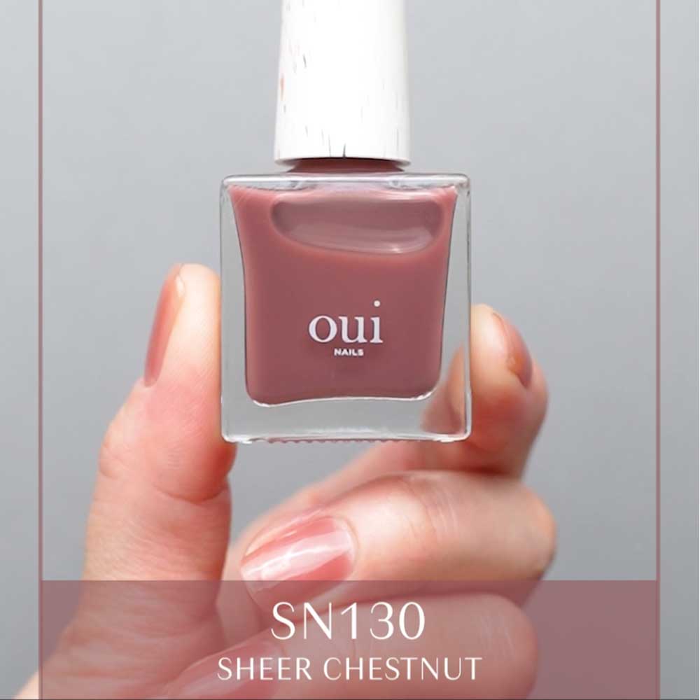 oui nails ピールオフマニキュア 8ml SN130 シアーチェスナット