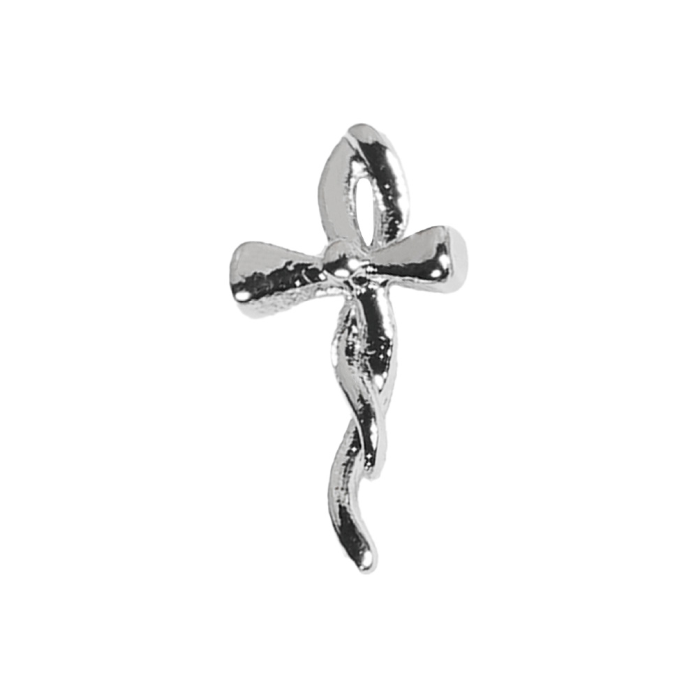 D.nail ジュエリービジューパーツ DS-116 リボンクロス 10P #8643