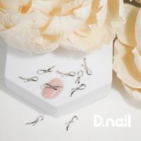 D.nail ジュエリービジューパーツ DS-117 ハーフループリボン 10P #8644