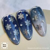 KiraNail 雪の結晶 クリスタルシャワー シルバー 20個入 PA-YUK-CSS