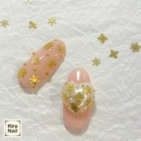 KiraNail 雪の結晶 スノウシャワーアラカルト ゴールド ケース入 PA-YUK-AKG