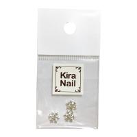 KiraNail 雪の結晶 ルルーシュストーン シルバー 3個入 PA-YUK-LSS