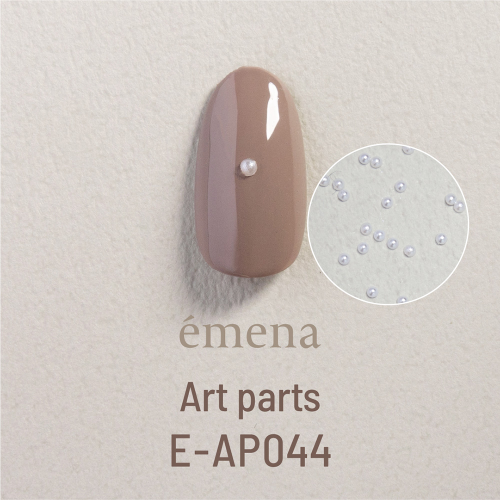 エメナ アートパーツ 半球パール ホワイト 1.5mm 100個 E-AP044