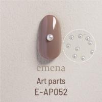 エメナ アートパーツ 半球パール クリーム 3mm 100個 E-AP052