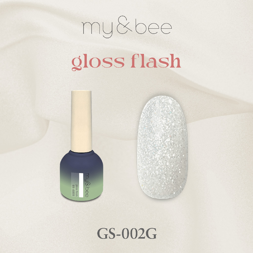 Qmy&bee NAIL EXPO先行発売　グロスフラッシュ　マイビー ○my&bee マイビー グロスフラッシュ 8ml 002 GS-002G / NESオンライン