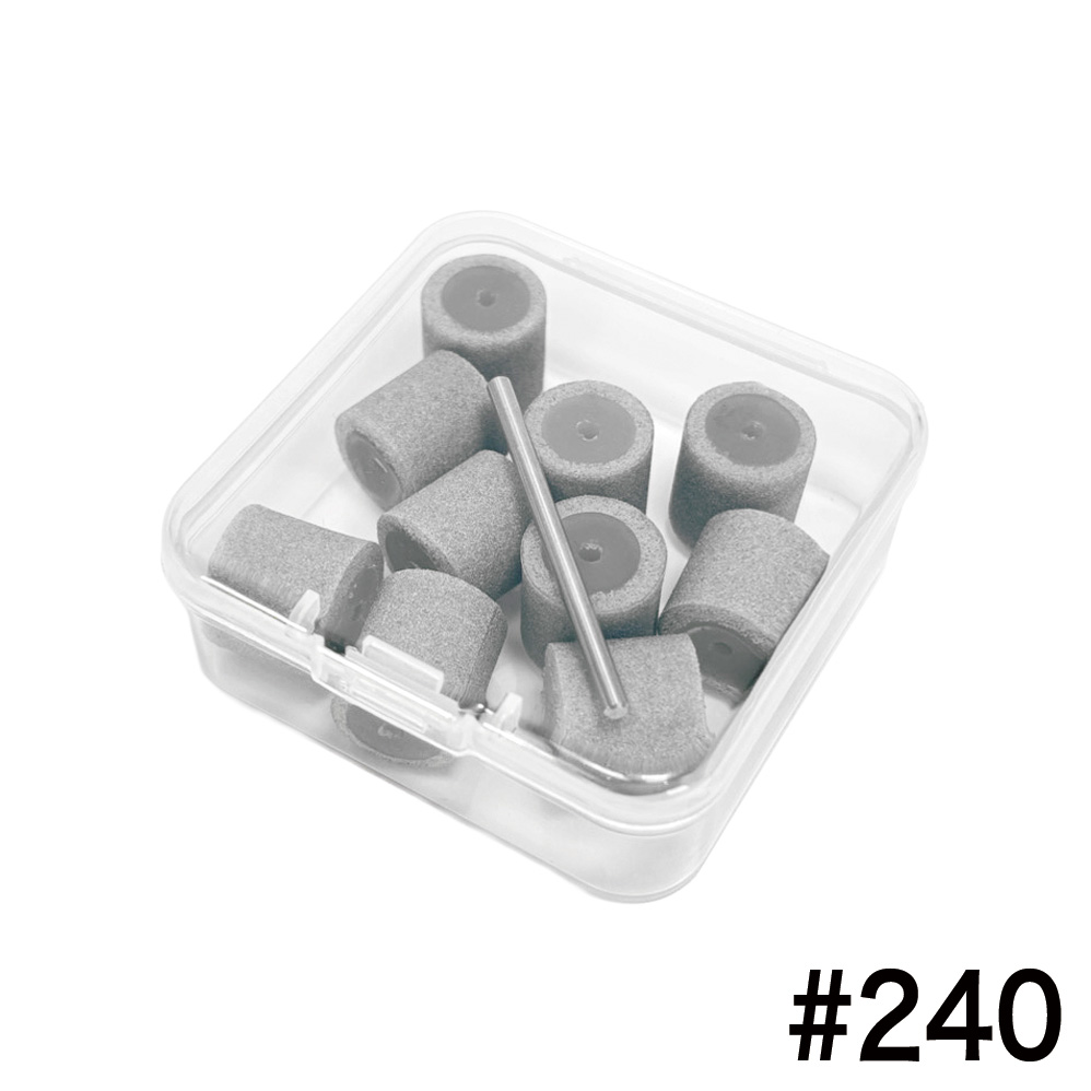 Nail Labo スポンジバッファービット 10個入り 軸・ケースセット #240