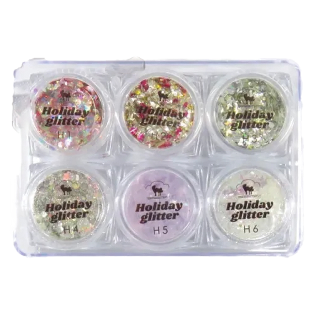 ●WSPT JAPAN なかやまちえこ先生監修 ホリデーグリッター 6色セット PD51104