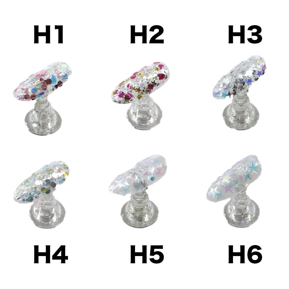 ●WSPT JAPAN なかやまちえこ先生監修 ホリデーグリッター 6色セット PD51104