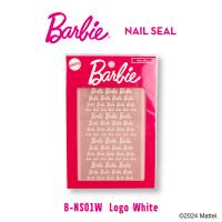 Barbie ネイルシール NS01W ロゴ ホワイト