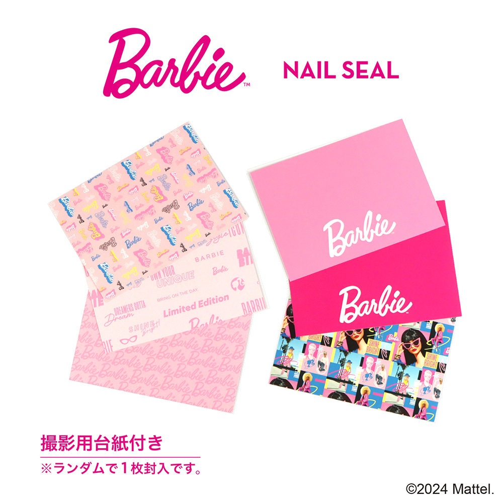 Barbie ネイルシール NS01G ロゴ ゴールド