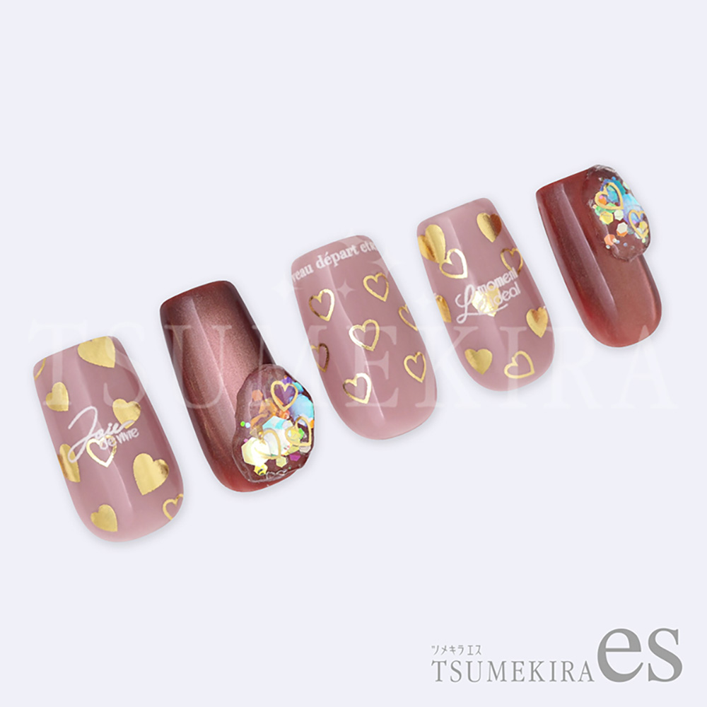 ツメキラes カラーハート ゴールド ES-CHT-009 ジェル専用