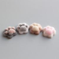 マティエール ふわもこ肉球 1.0×1.0mm ホワイト 4P 4033