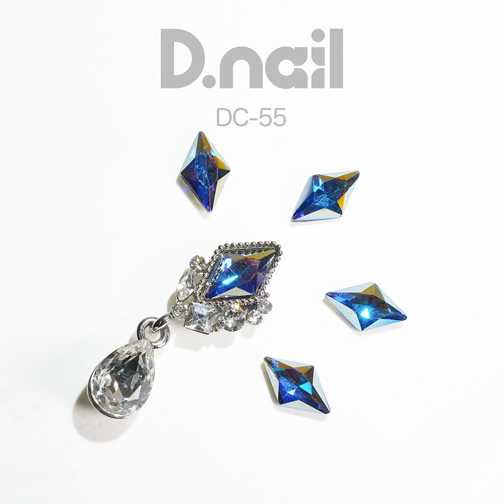 D.nail デコレーションストーン DC-55 ダイヤブルーオーロラ 5P #8860