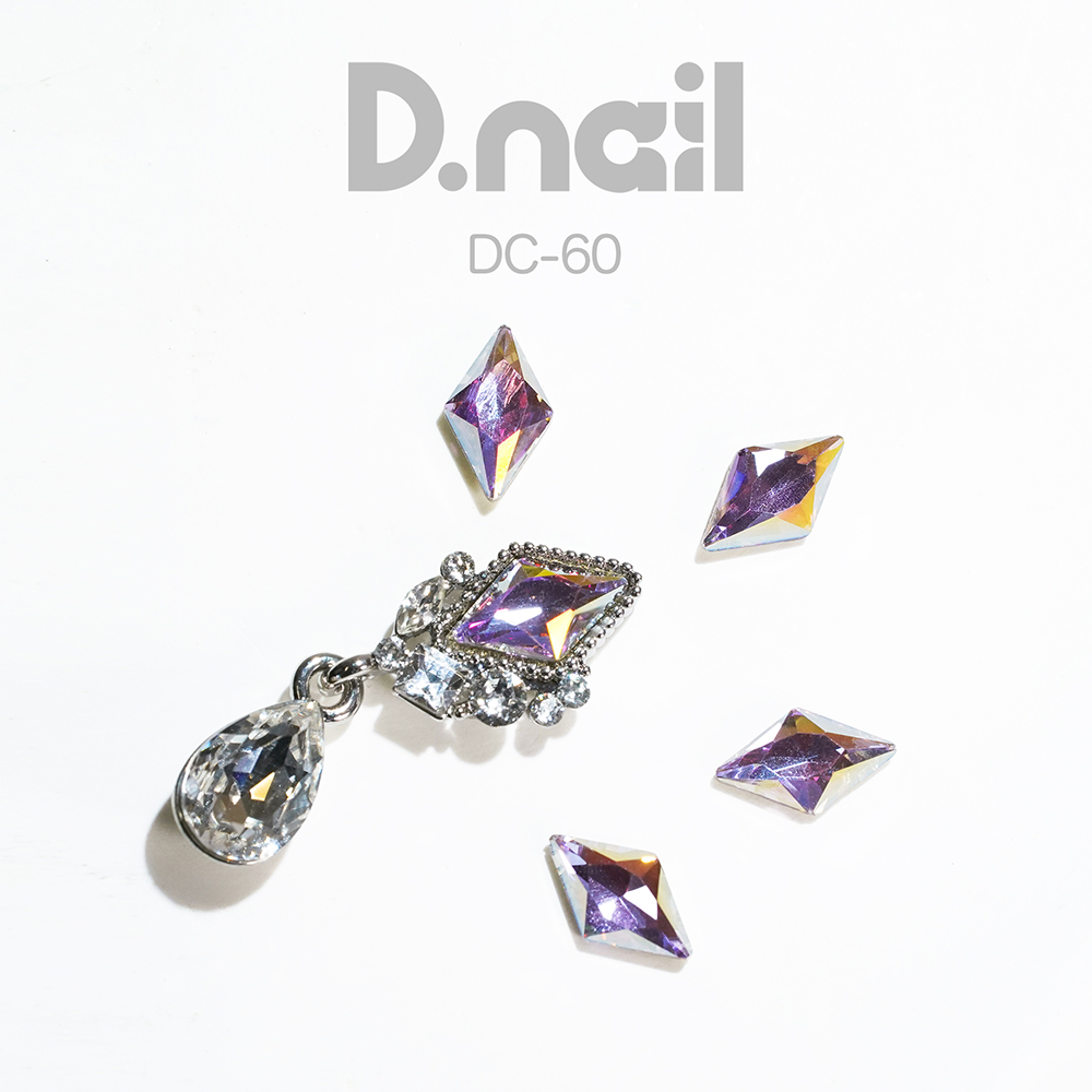 D.nail デコレーションストーン DC-60 ダイヤピンクオーロラ 5P #8865