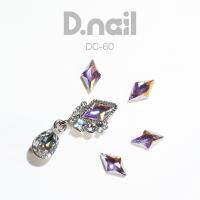 D.nail デコレーションストーン DC-60 ダイヤピンクオーロラ 5P #8865