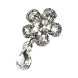 D.nail ファンシーコレクション フラワー シルバー 2P #8873