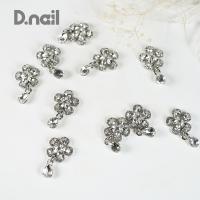 D.nail ファンシーコレクション フラワー シルバー 2P #8873