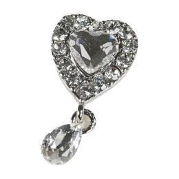 D.nail ファンシーコレクション ハート シルバー 2P #8875