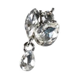 D.nail ファンシーコレクション リトルドロップ シルバー 2P #8876