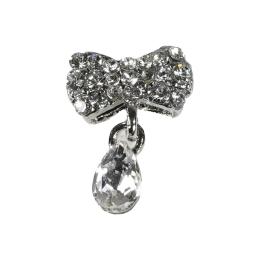 D.nail ファンシーコレクション リボン シルバー 2P #8877