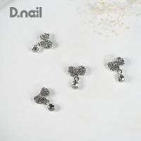 D.nail ファンシーコレクション リボン シルバー 2P #8877