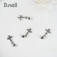 D.nail ファンシーコレクション クロス シルバー 2P #8880