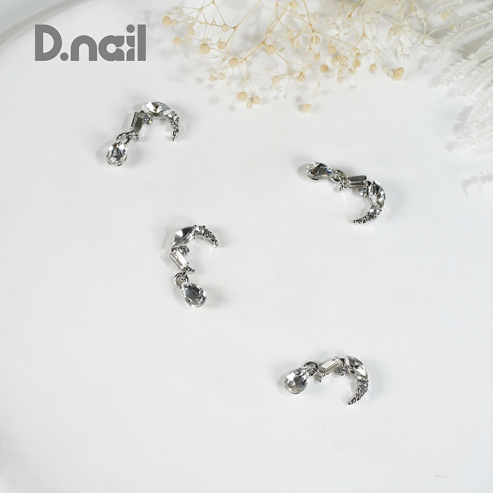 D.nail ファンシーコレクション ルナ シルバー 2P #8881