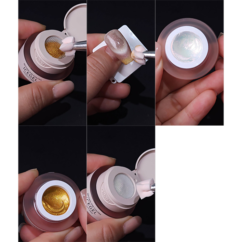 ICE GEL ジェントロン タップグラデーションジェル パール 2g×6色セット