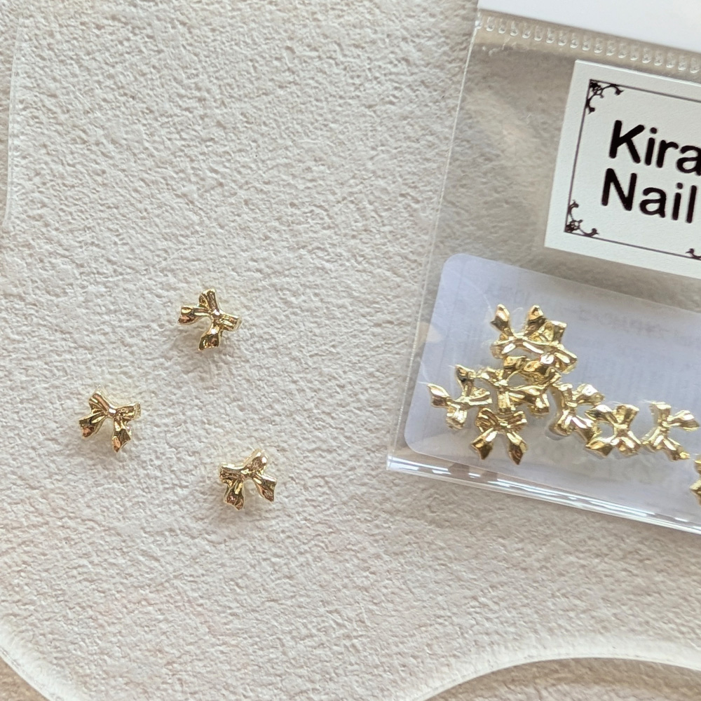 KiraNail プチPリボン ゴールド 10個入 PA-PPR-GOL