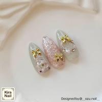 KiraNail プチPリボン ゴールド 10個入 PA-PPR-GOL