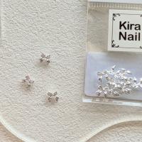 KiraNail プチPリボン シルバー 10個入 PA-PPR-SHI