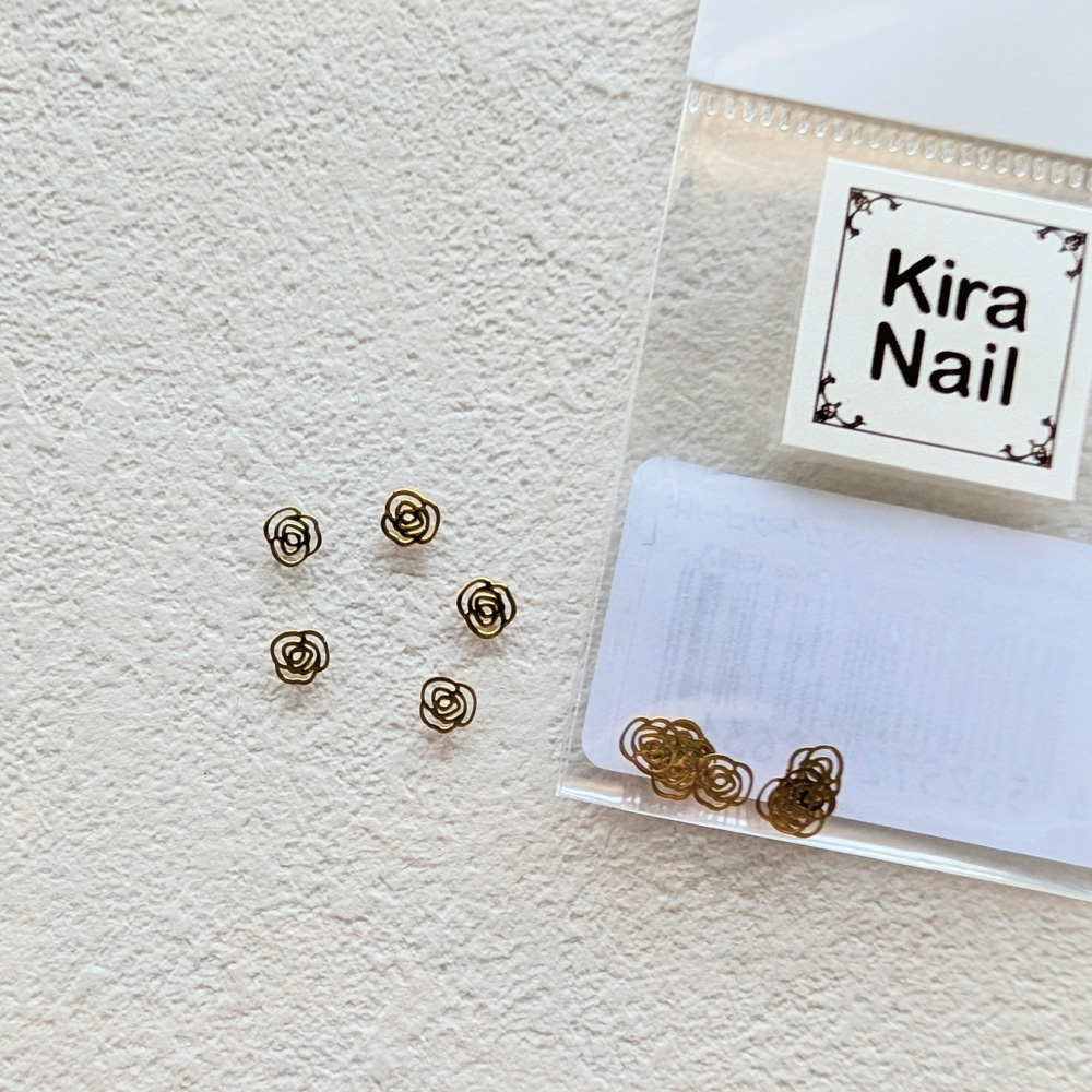 KiraNail 超薄型メタルカメリアパーツ ゴールド 10個入 PA-CTC-GOL