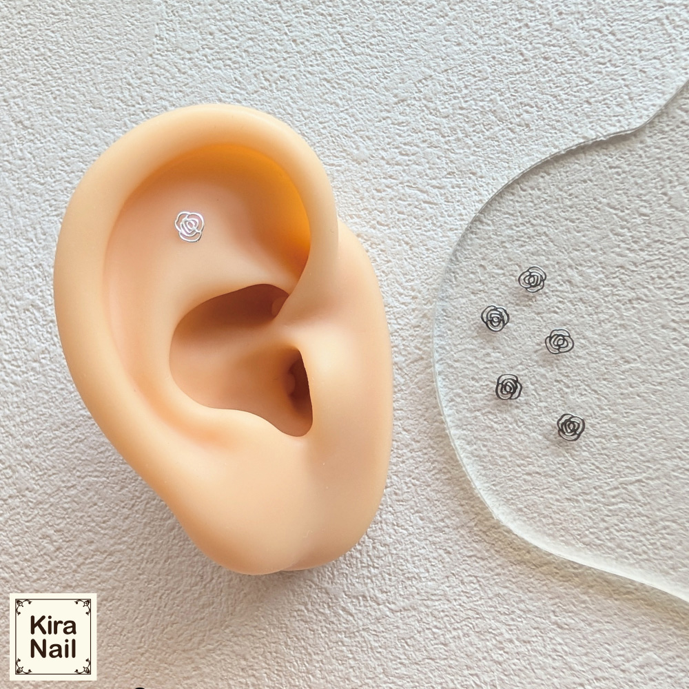 KiraNail 超薄型メタルカメリアパーツ シルバー 10個入 PA-CTC-SHI