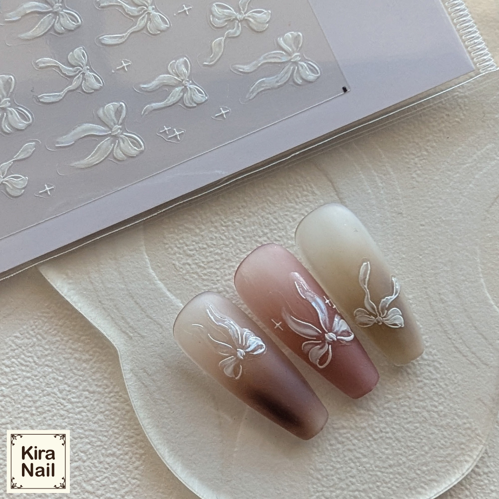 KiraNail Kirally ネイルステッカー オーロラエレガンスリボン NS-ELR-AUR