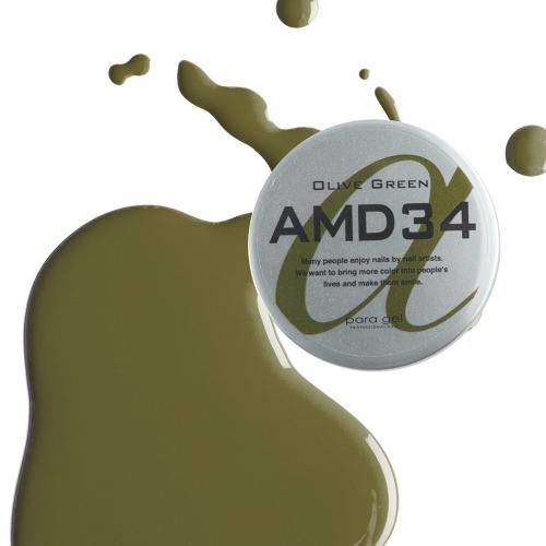 para gel アートカラージェル 4g AMD34 オリーブグリーン
