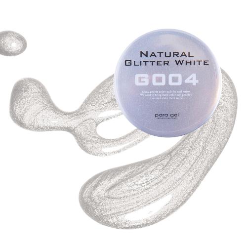 para gel カラージェル 4g G004 ナチュラルグリッターホワイト