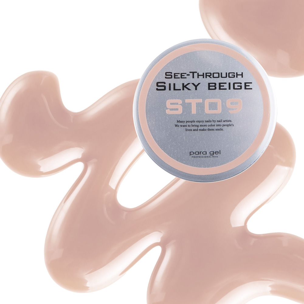 para gel シースルーカラージェル 4g ST09 シースルーシルキーベージュ
