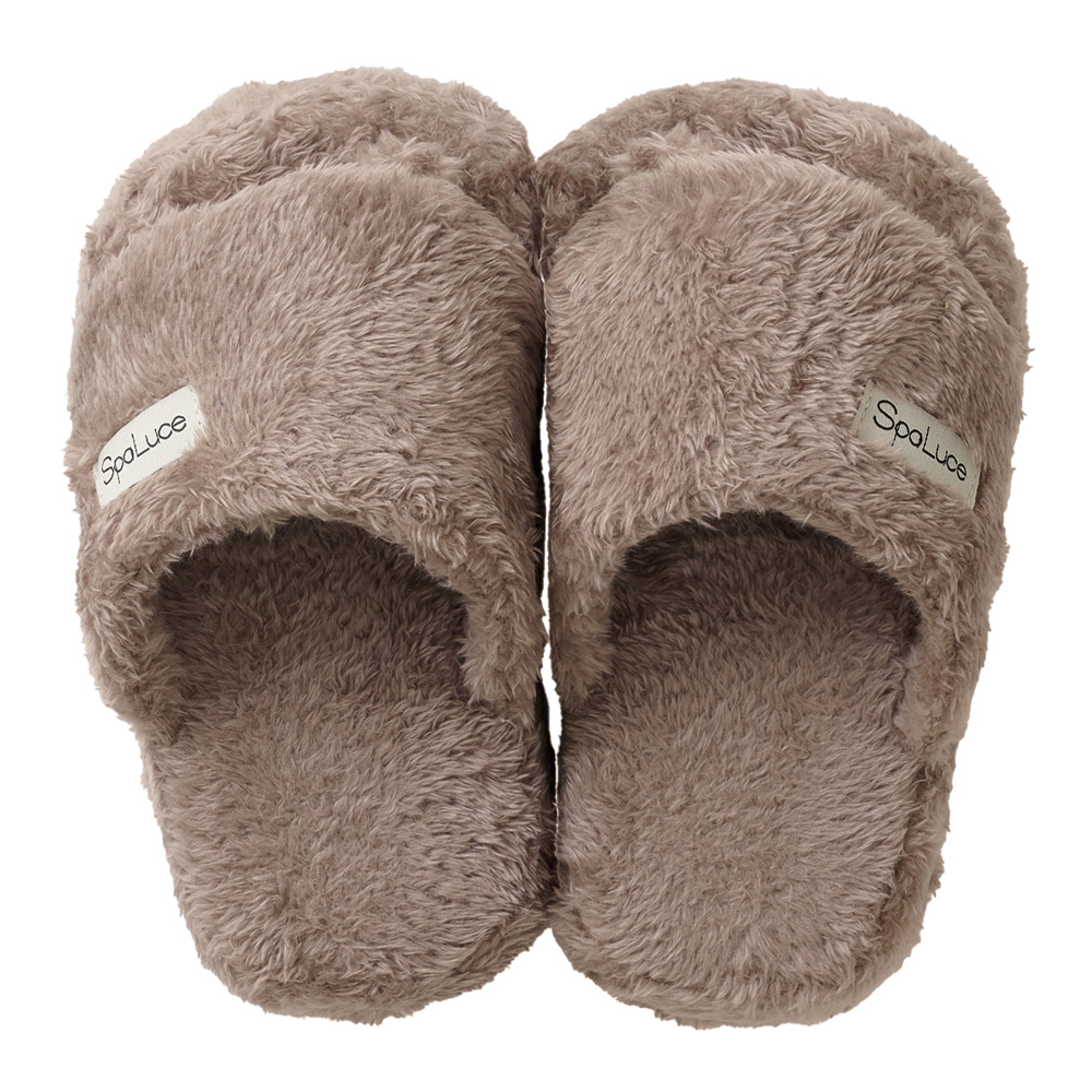 ■スパルーチェ フットケア スリッパ グレージュ S〜Mサイズ